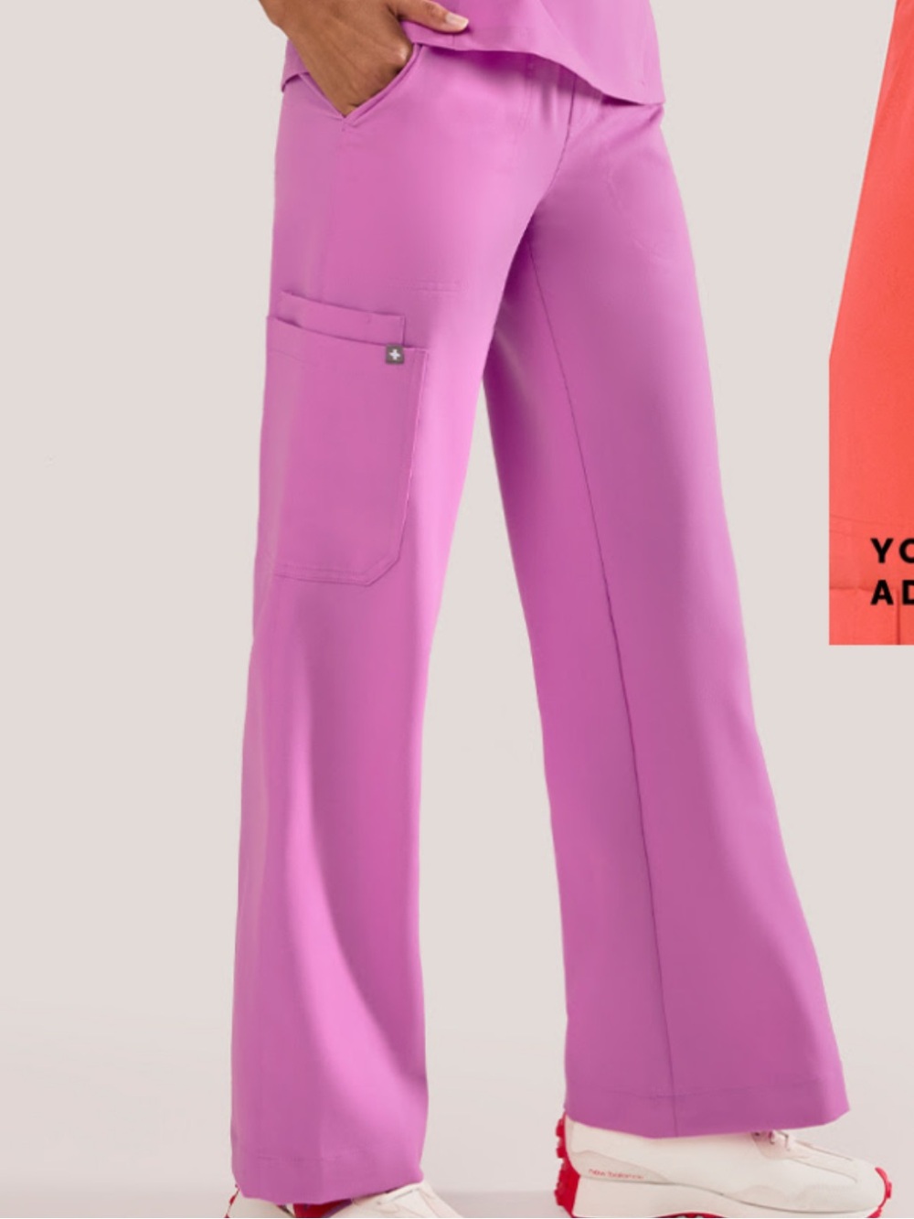 Women's Figs Isabella Scrub Pants - Pink cloud - M